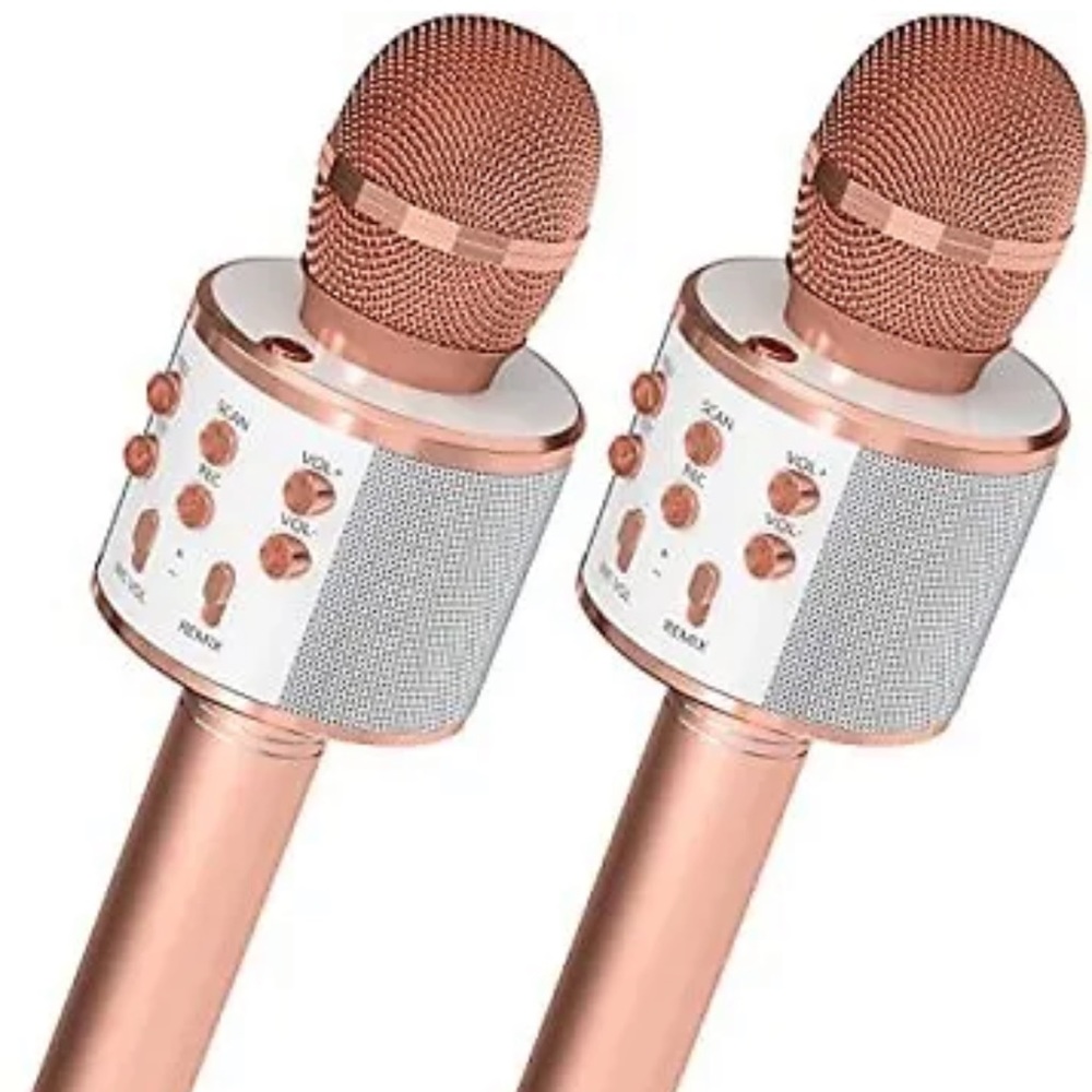 NEW IN BOX Ovellic Karaoke Rose Gold Wireless Microphone.